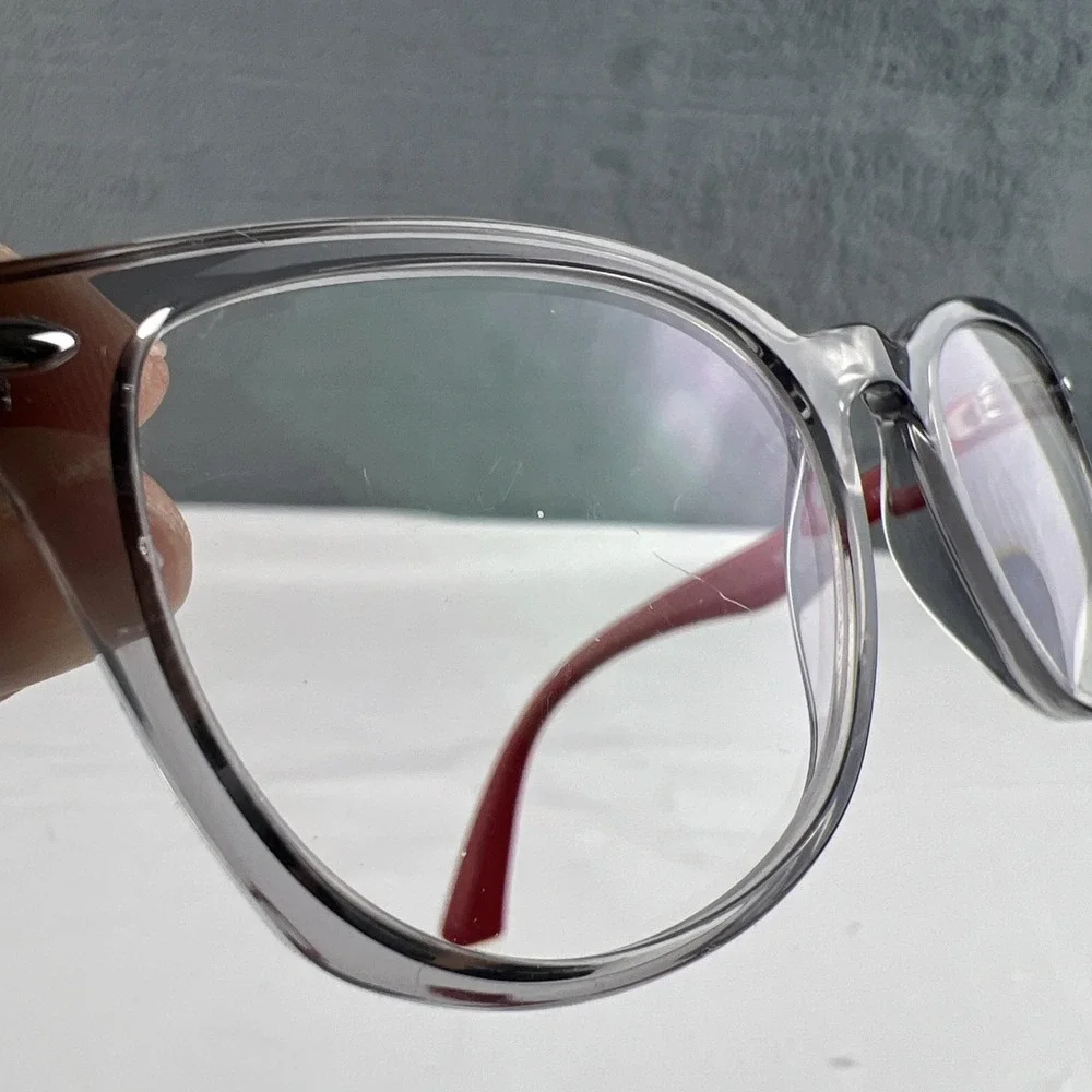 Ray-Ban Eyeglasses Kids RB1601 3812 Red Gray Crystal 48-18-130 Frames Only EUC